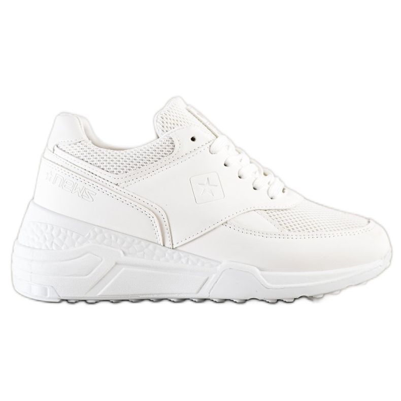 SHELOVET Scarpe da ginnastica bianche casual bianca