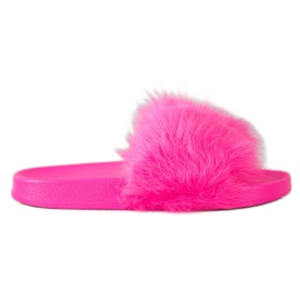 SHELOVET Pantofole In Gomma Con Pelliccia rosa