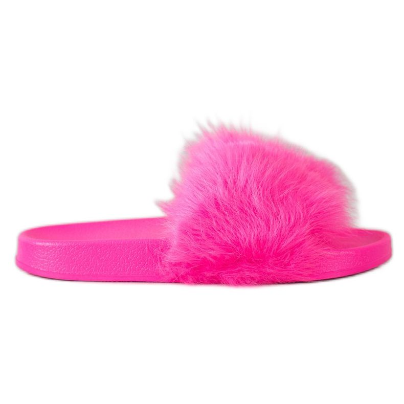 SHELOVET Pantofole In Gomma Con Pelliccia rosa