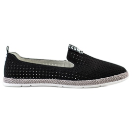 Filippo Slip in pelle casual nero