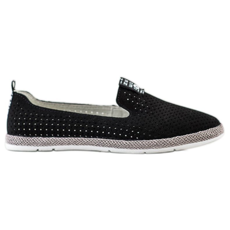 Filippo Slip in pelle casual nero