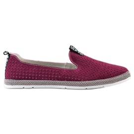 Filippo Pantofole casual in pelle rosso