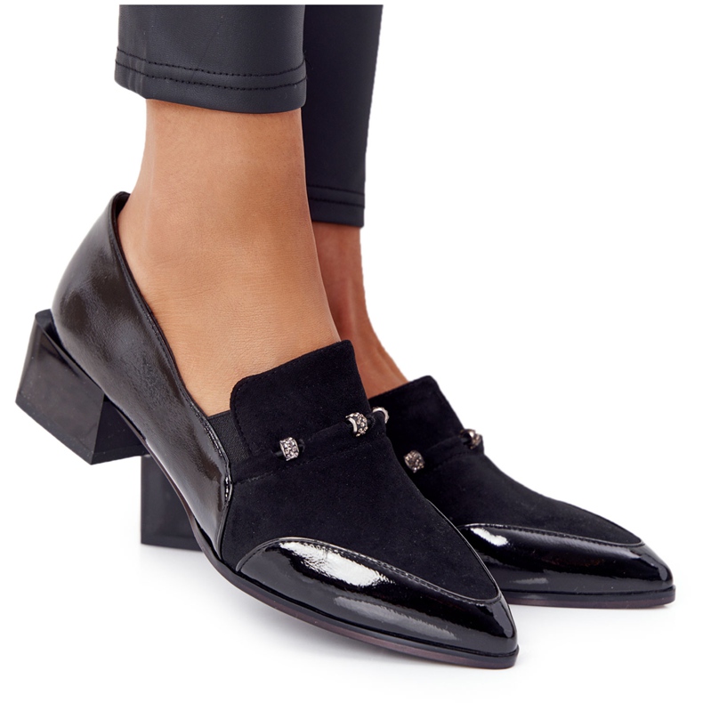 Décolleté eleganti su tacchi alti S.Barski Premium Black nero