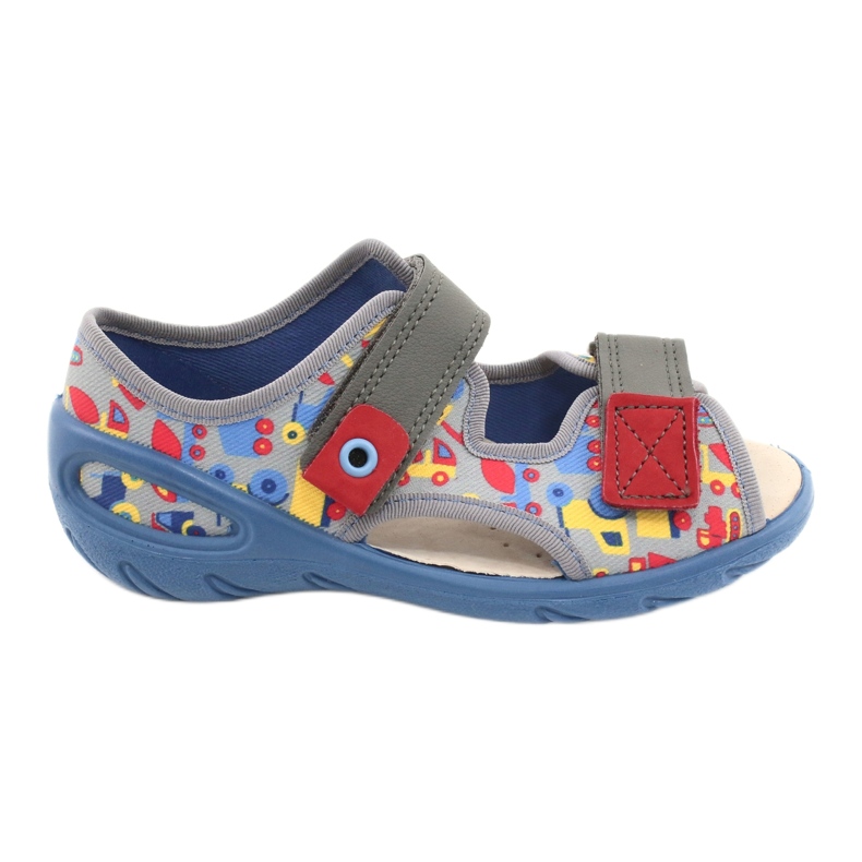 Scarpe per bambini Befado pu 065P162 blu grigio multicolore