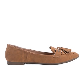Mocassini Ana con frange marroni marrone
