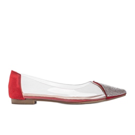 Ballerine trasparenti rosse Ariana incolore