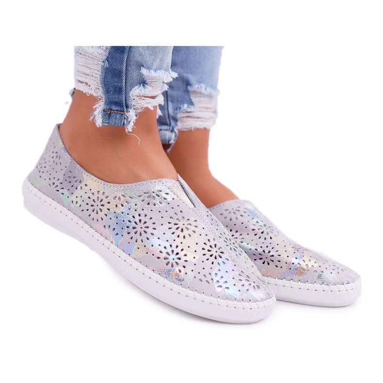 Jezzi Sneakers grigio da donna Inserto comfort