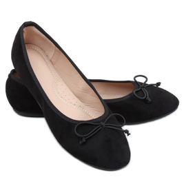 Ballerine da donna in camoscio nero 2CE-9490 Black
