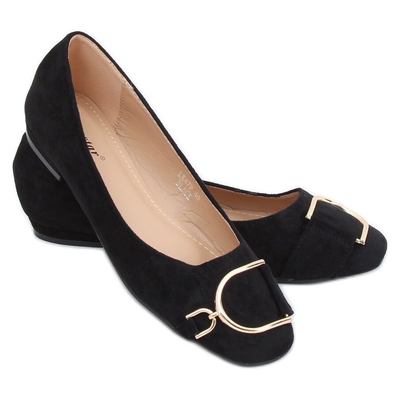 Eleganti ballerine da donna nere LK47P Black nero