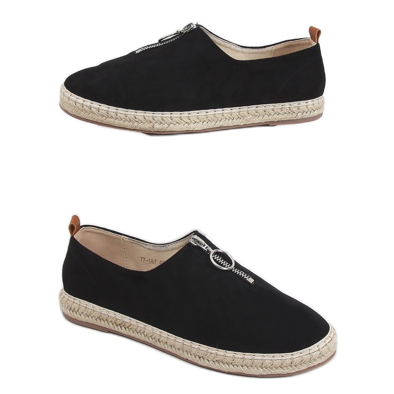 Espadrillas da donna nere 77-187 Black nero