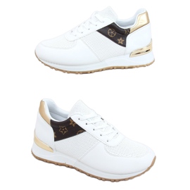 Scarpe sportive bianche da donna J2140 BIANCO / MARRONE