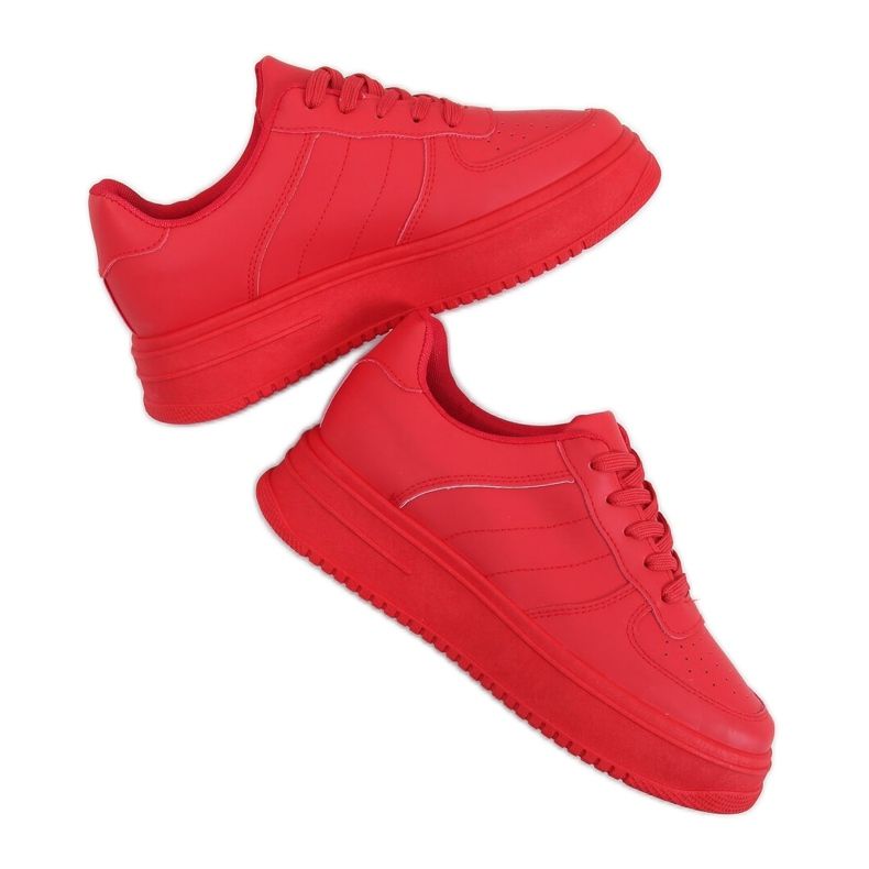 Red G191 Scarpe sportive da donna rosse rosso