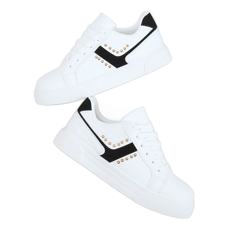 Sneakers da donna bianche 1063 Black bianca nero