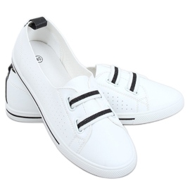 Sneakers da donna bianche 6284 Nere bianco nero