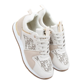 Scarpe sportive beige V8033-3 Beige