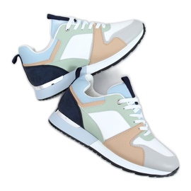 Scarpe sportive multicolori B0-671 Blu multicolore