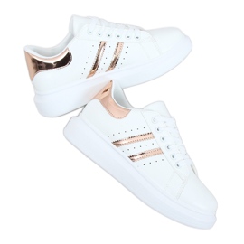 Sneakers bianche da donna VL139P Champagne bianco
