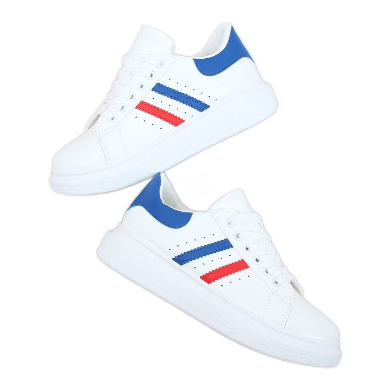 Sneakers da donna bianche VL139P Blu bianca