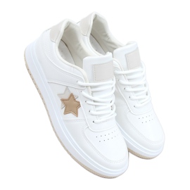 Sneakers donna ecru BL229P Beige
