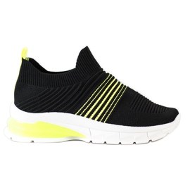 SHELOVET Sneakers traforate primaverili nero giallo