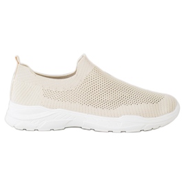 Ideal Shoes Scarpe Slip-on Con Rete beige