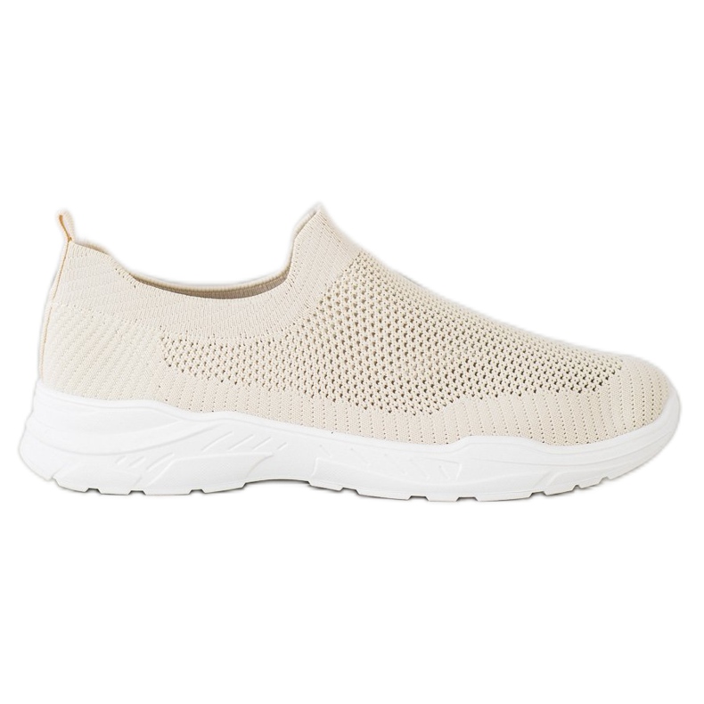 Ideal Shoes Scarpe Slip-on Con Rete beige