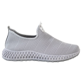 SHELOVET Slipon traforati primaverili grigio