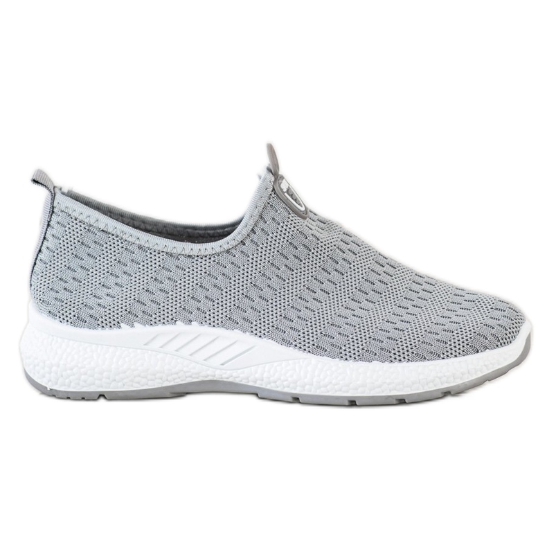 SHELOVET Scarpe da ginnastica leggere senza lacci grigio