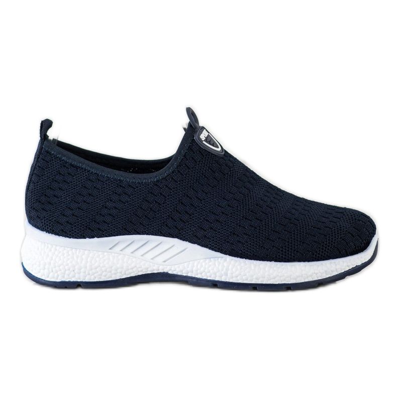 SHELOVET Scarpe da ginnastica leggere senza lacci blu navy