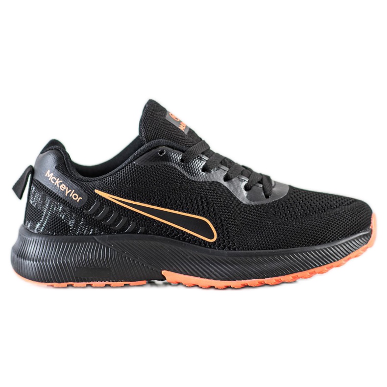 Mckeylor Scarpe sportive stringate nero arancia