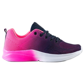 Bona Sneakers Con Effetto Ombre viola blu navy rosa