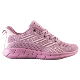 Bona Scarpe sportive traforate viola
