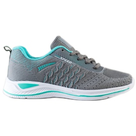 Bona Scarpe sportive per la velocità di corsa grigio verde