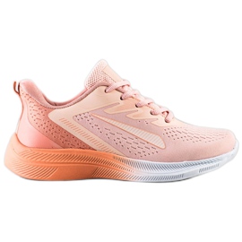 Bona Sneakers traforate per la primavera arancia rosa