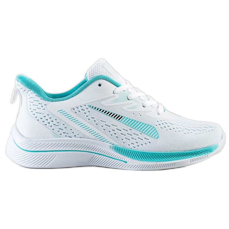 Bona Sneakers traforate per Vison bianca verde