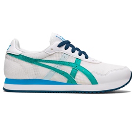 Asics Tiger Runner Gs bianco e blu 1204A015 100 scarpe per bambini multicolore
