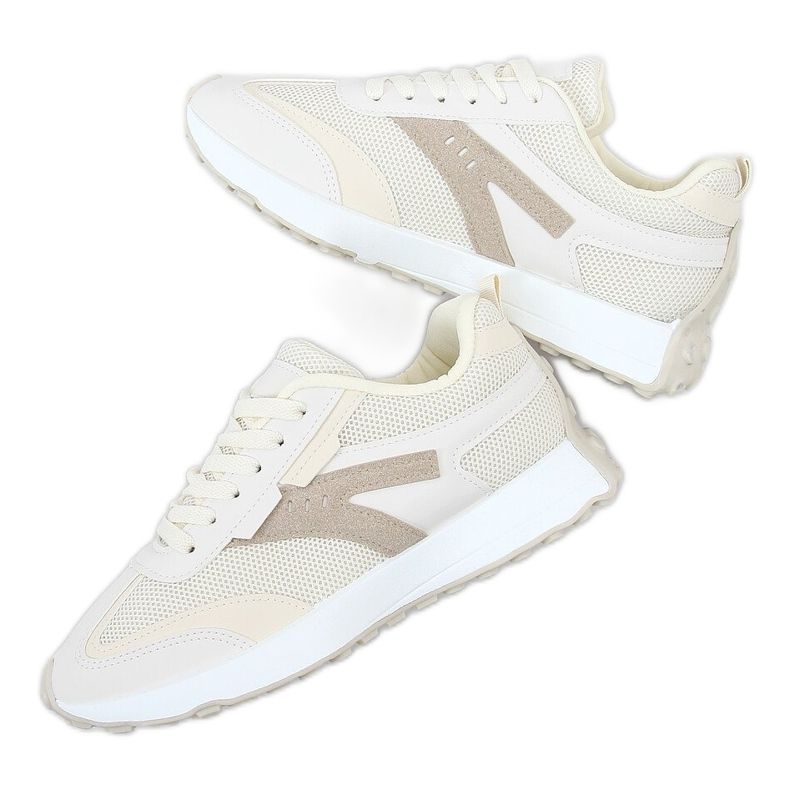 Scarpe sportive beige 6115 Beige