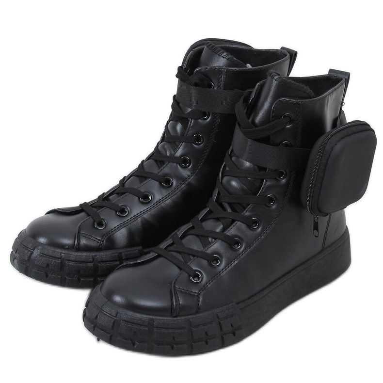 Nero VL142 Sneakers nere con bustina