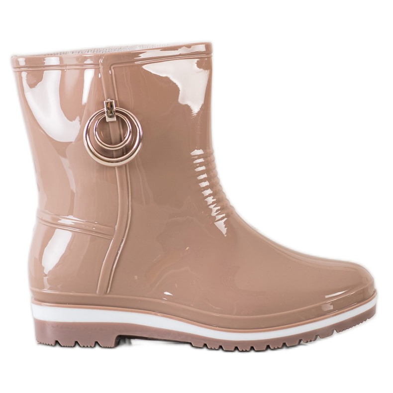 Bona Galosce con ornamenti dorati beige