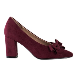 Décolleté bordeaux con fiocco VINCEZA rosso multicolore