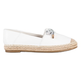 S. BARSKI Espadrillas Bianche Con Ecopelle bianca