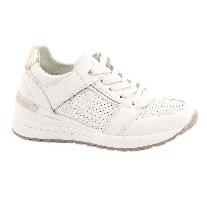 Scarpe sportive da donna Filippo DP2003 / 21 bianco bianca d'oro
