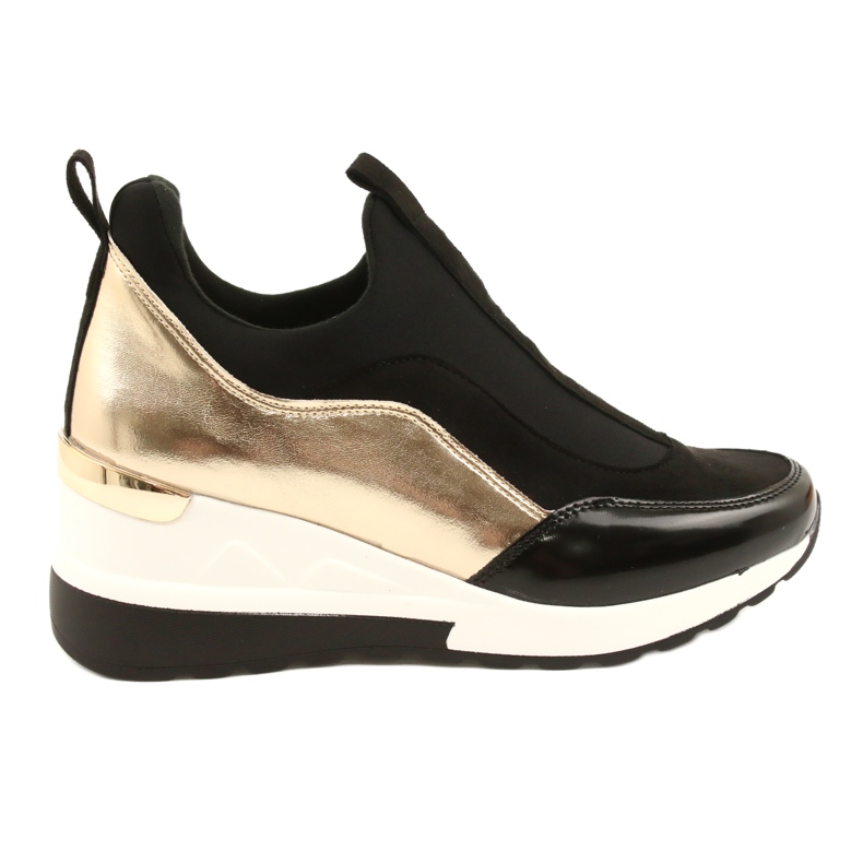 Sneakers con zeppa Evento 21PB35-4000 nero d'oro