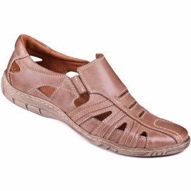Kampol Scarpe traforate da uomo per l'estate 16/13 marroni marrone
