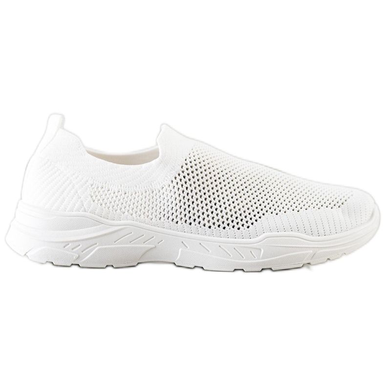 Ideal Shoes Scarpe Slip-on Con Rete bianca