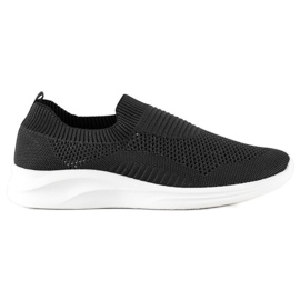 Ideal Shoes Slip sportivi neri nero