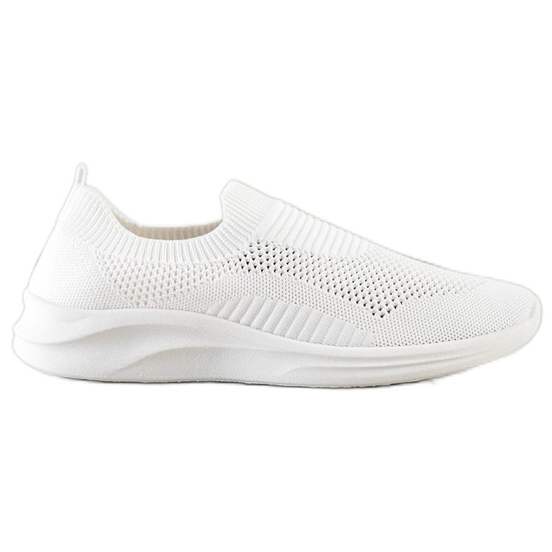 Ideal Shoes Slip sportivi bianchi bianca