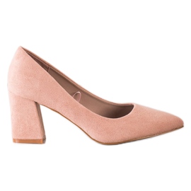 Décolleté classiche VINCEZA in camoscio rosa
