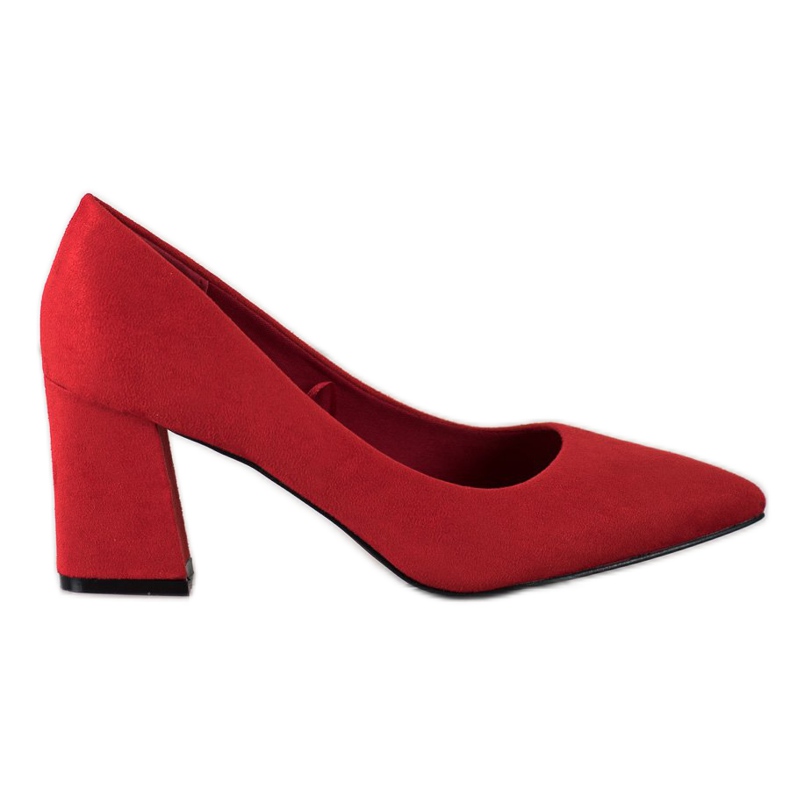 Décolleté classiche VINCEZA in camoscio rosso