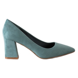 Décolleté classiche VINCEZA in camoscio verde